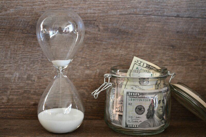 Concept of time and money running out